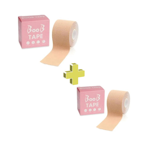 Combo Cintas Levanta Busto Boob Tape Adhesiva Pushup X 2 ROLLOS = 20 Tapapezon